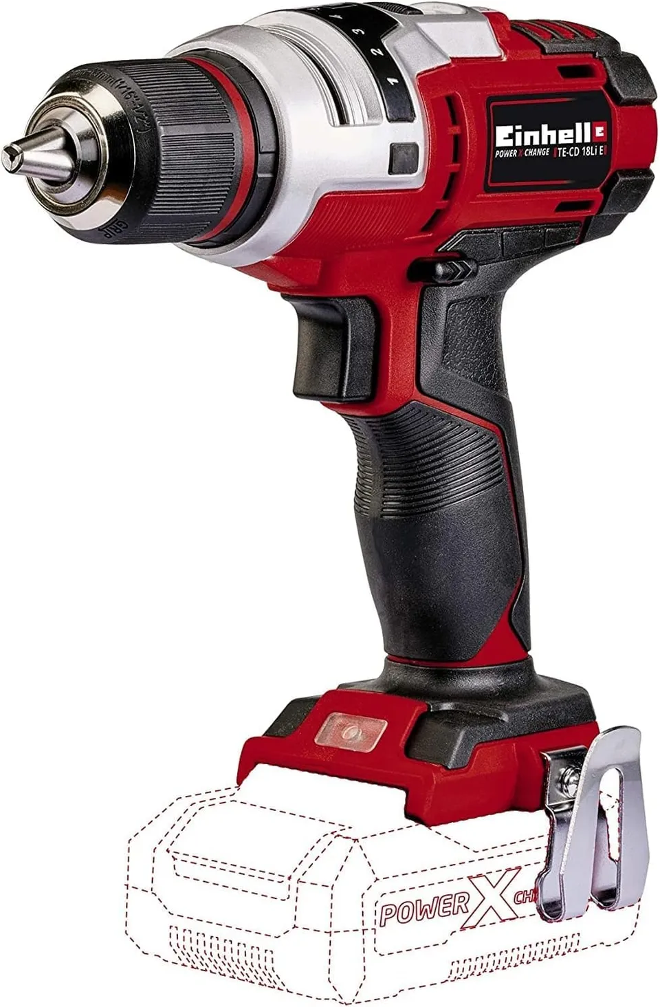 einhell-te-cd-18-li-e-solo-akku-bohrschrauber-power-x-change-2-gang-metallgetrie image 1
