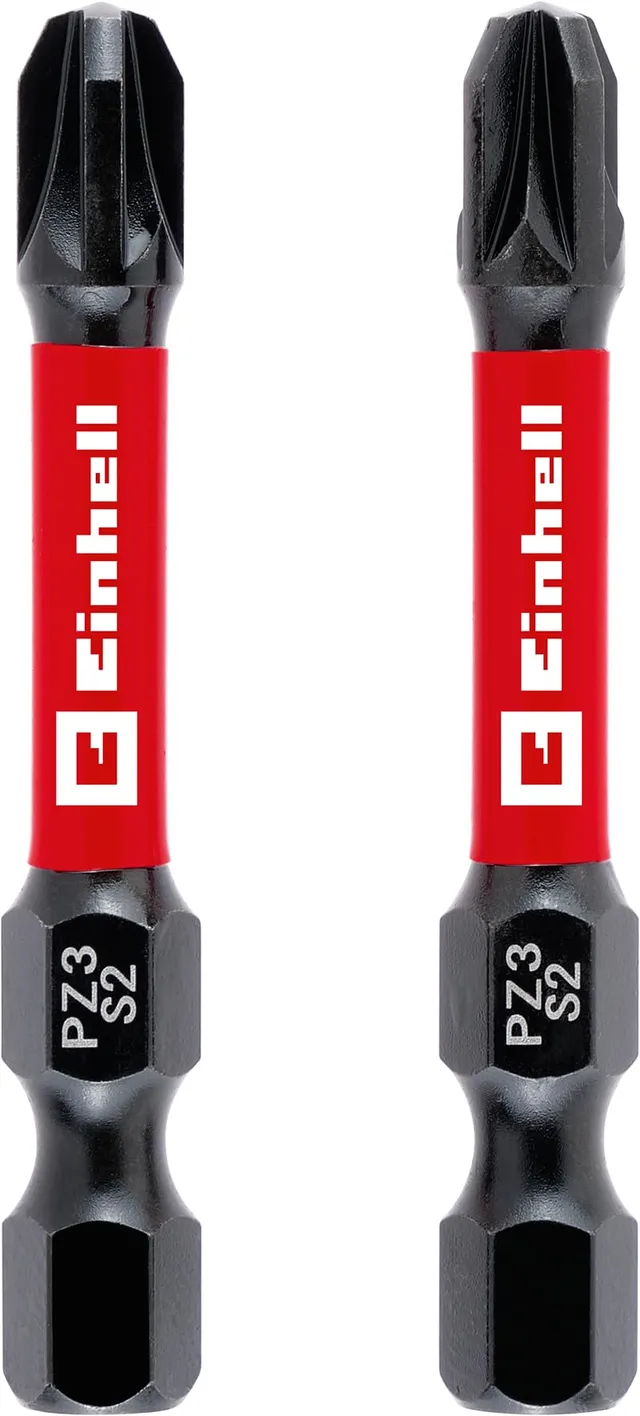 original-einhell-impact-bits-2-tlg-50-mm-pz3-s2-stahl-torsionszone-roter-farbrin image 1