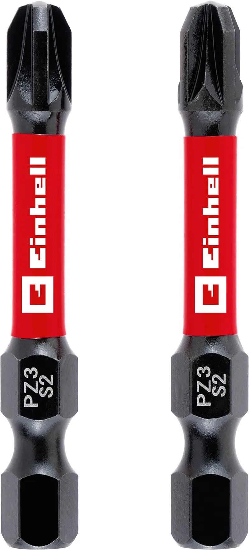 original-einhell-impact-bits-2-tlg-50-mm-pz3-s2-stahl-torsionszone-roter-farbrin image 1