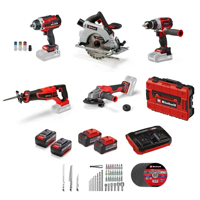 einhell-akku-werkzeug-set-18-v-power-x-change-5-ger-te-set-mit-schlagschrauber-b image 1
