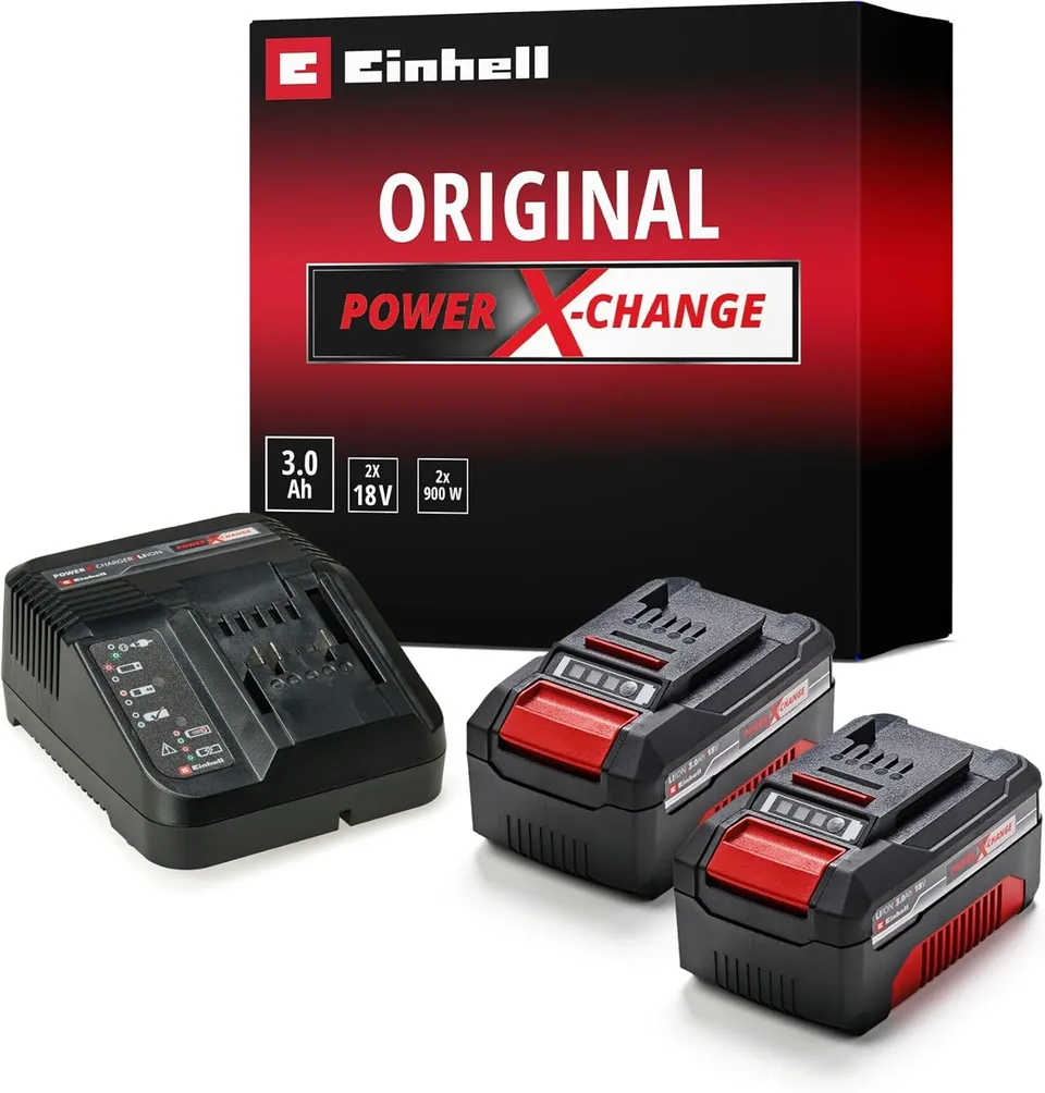 einhell-starter-kit-pxc-2x-3-0-ah-power-x-change-18-v-li-ion-twin-pack-mit-3-a-l image 1