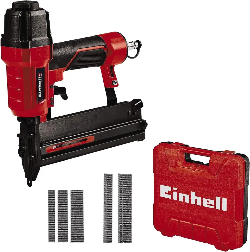 einhell-tc-pn-50-druckluft-tacker-2in1-kombiger-t-tacker-nagler-sicherheitsnase- image 1