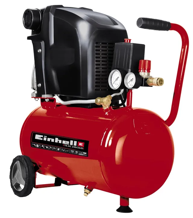 einhell-te-ac-230-24-8-kompressor-1-500-w-max-8-bar-24-l-kessel-230-l-min-ansaug image 1