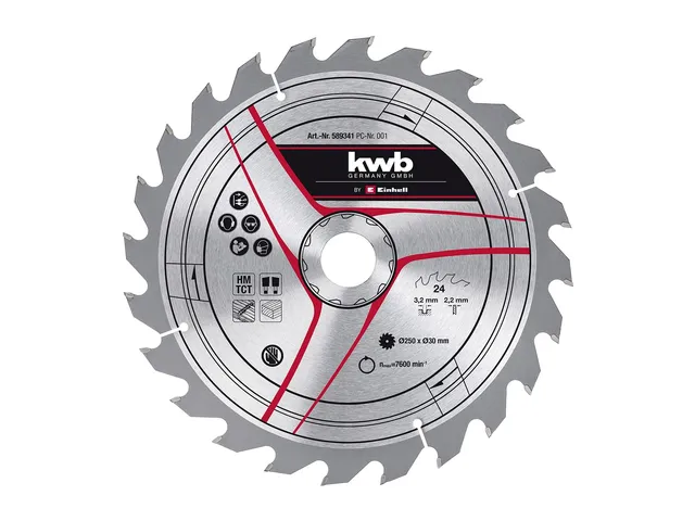 original-einhell-kreiss-geblatt-250x30-mm-24-z-hne-hartmetall-s-geblatt-f-r-zug- image 1
