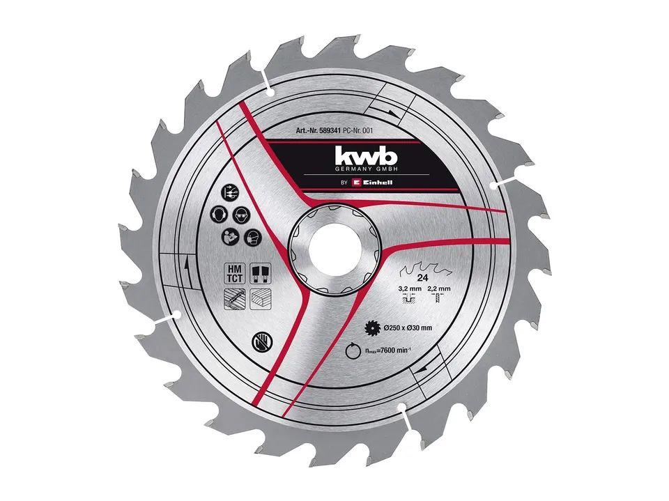original-einhell-kreiss-geblatt-250x30-mm-24-z-hne-hartmetall-s-geblatt-f-r-zug- image 1