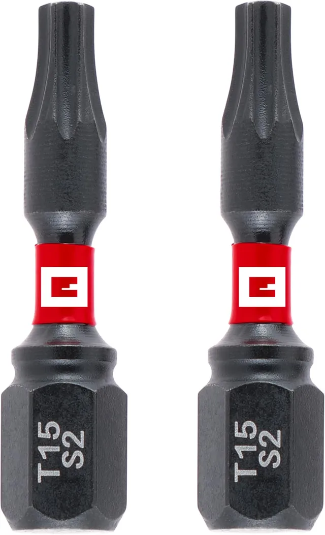 original-einhell-impact-bits-mit-doppel-torsion-2-tlg-30-mm-t15-s2-stahl-bits-mi image 1