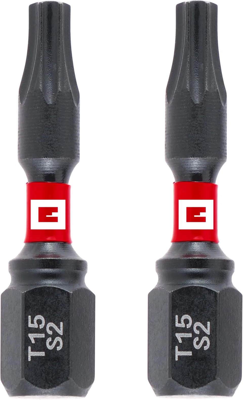 original-einhell-impact-bits-mit-doppel-torsion-2-tlg-30-mm-t15-s2-stahl-bits-mi image 1