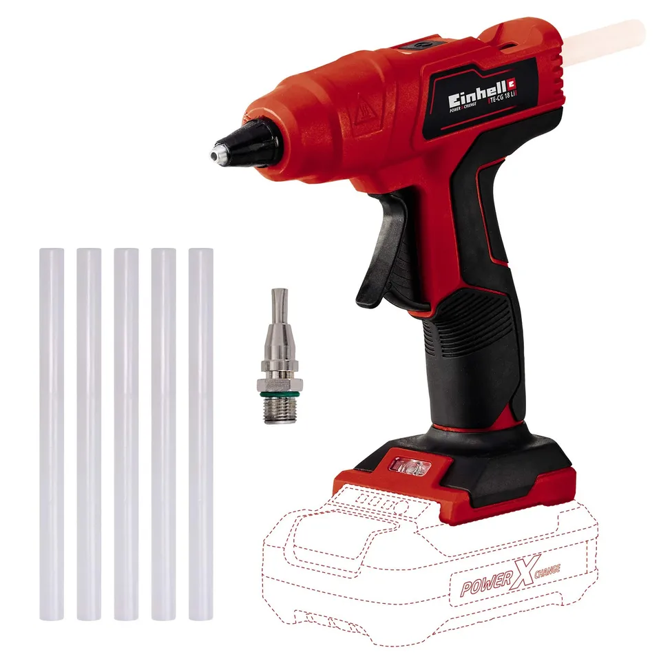 einhell-akku-hei-klebepistole-te-cg-18-li-solo-power-x-change-120-sek-aufheizzei image 1