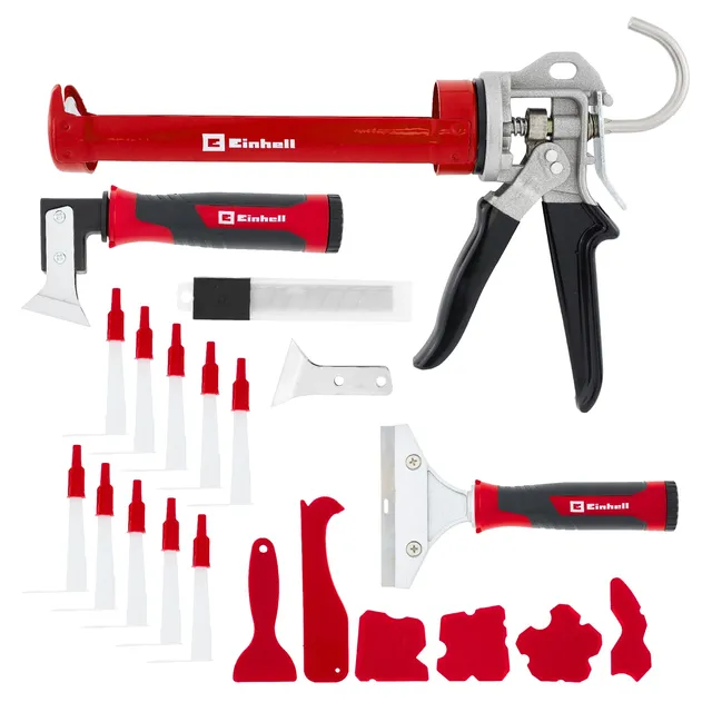 einhell-silikonreparatur-set-22-tlg-mit-kartuschenpresse-360-drehbare-kartuschen image 1
