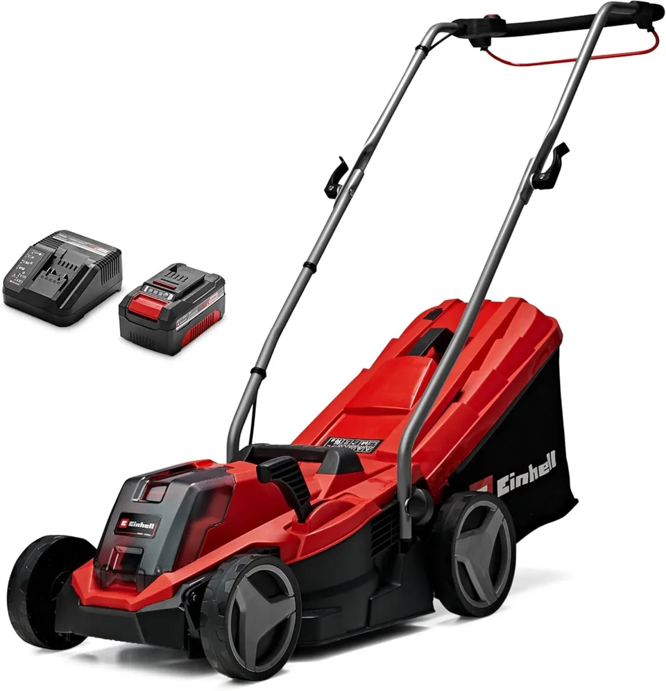 einhell-akku-rasenm-her-ge-cm-18-33-li-kit-power-x-change-18-v-33-cm-inkl-4-0-ah image 1