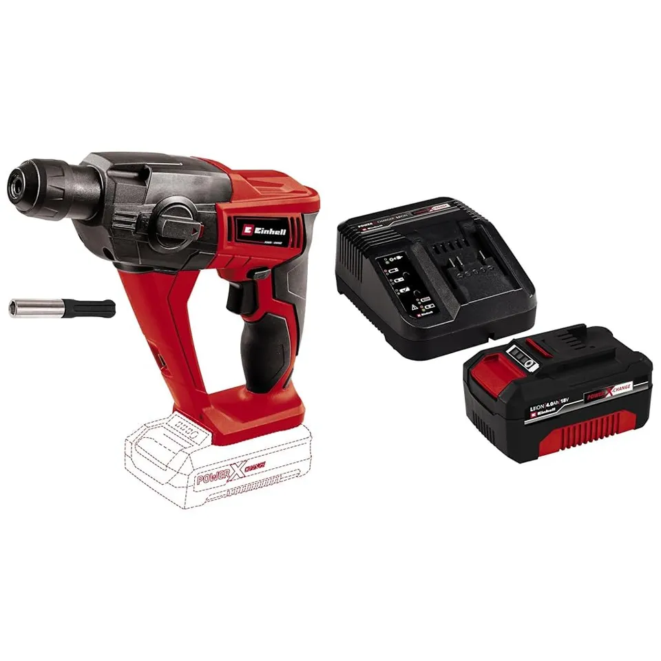 einhell-akku-bohrhammer-te-hd-18-li-power-x-change-18-v-1-2-j-sds-plus-inkl-4-ah image 1