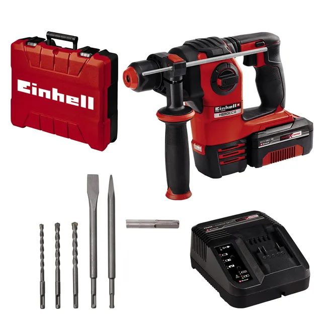 einhell-akku-bohrhammer-herocco-kit-5-power-x-change-18-v-2-2-j-18-nm-sds-plus-b image 1