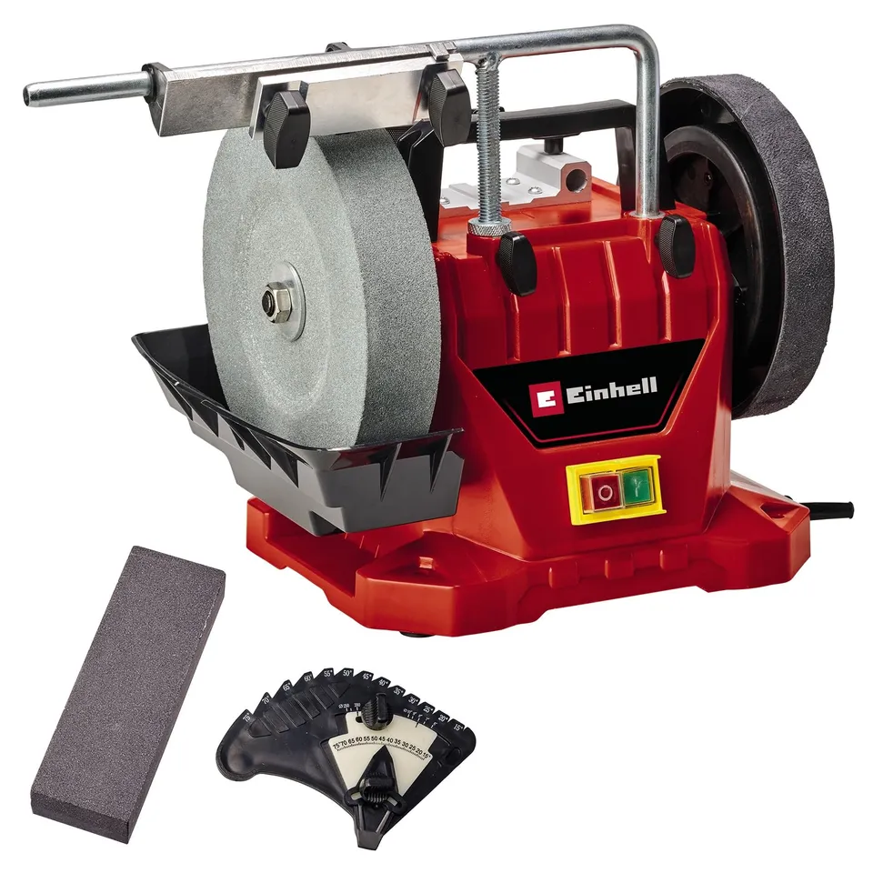 einhell-tc-wg-200-nass-schleifer-125-w-200-mm-nassschleifscheibe-lederabziehsche image 1