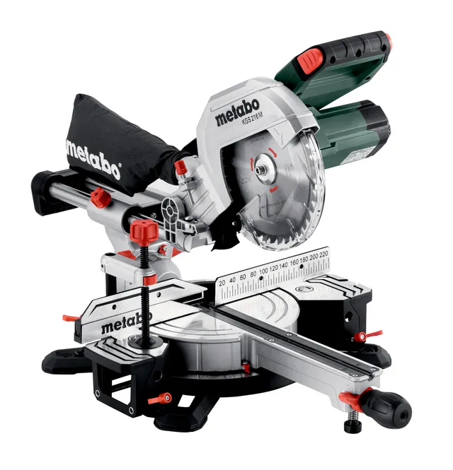 metabo-kgs-216-m-kapp-und-gehrungss-ge-mit-zugfunktion-216-mm-s-geblatt-precisio image 1