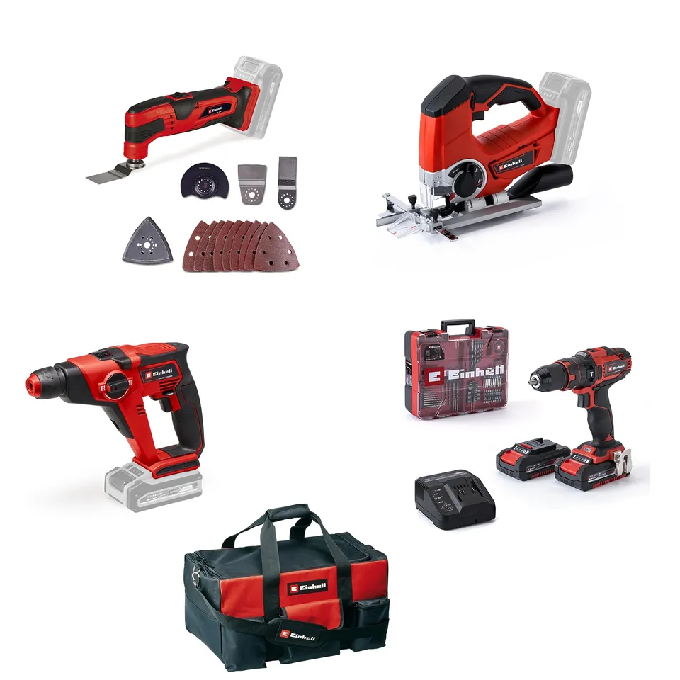 einhell-power-x-change-18v-akku-werkzeugset-schlagbohrschrauber-te-cd-18-40-li-i image 1