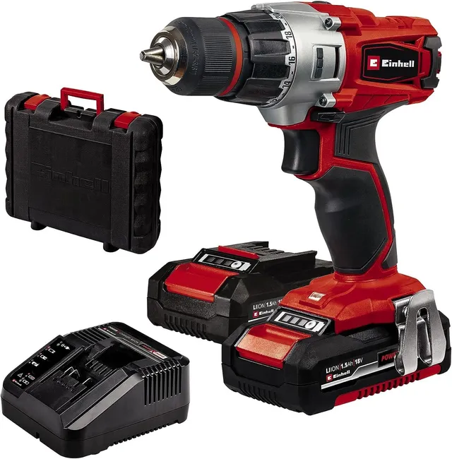 einhell-akkuschrauber-te-cd-18-2-li-power-x-change-18-v-44-nm-2-gang-10-mm-schne image 1