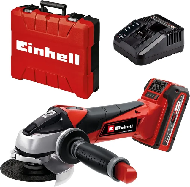 einhell-akku-winkelschleifer-te-ag-18-115-li-kit-18-v-power-x-change-3-0-ah-akku image 1