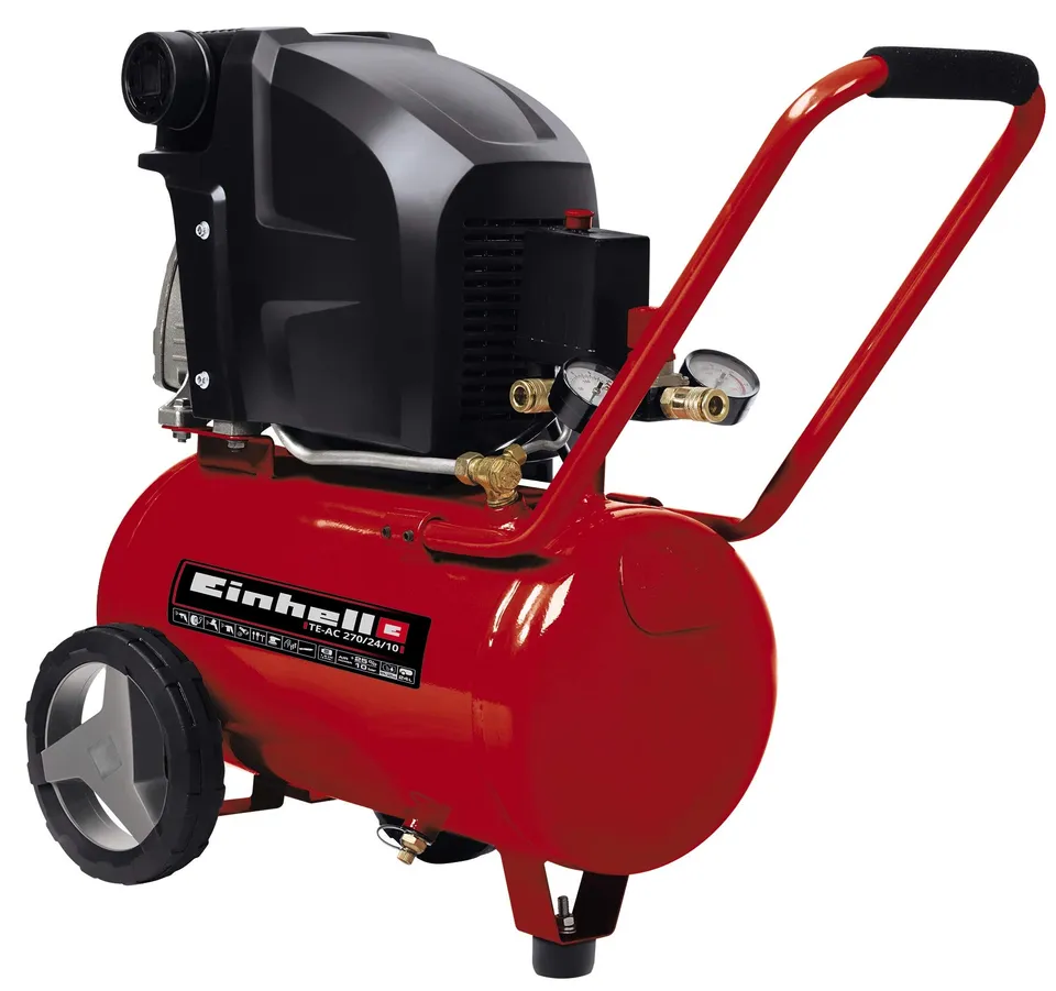 einhell-te-ac-270-24-10-kompressor-1-800-w-max-10-bar-24-l-kessel-270-l-min-ansa image 1