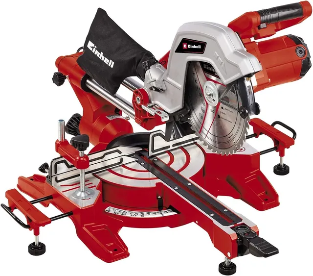 einhell-tc-sm-254-zug-kapp-gehrungss-ge-1900-w-254-mm-s-geblatt-zugfunktion-neig image 1