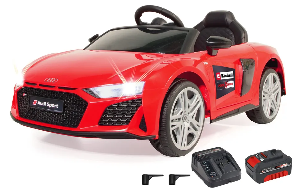 einhell-ride-on-audi-r8-spyder-18v-power-x-change-kinder-elektroauto-offiziell-l image 1