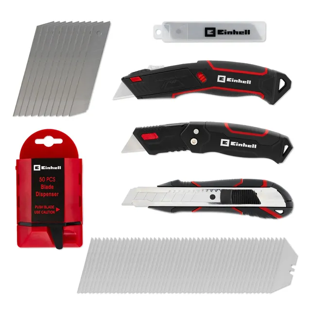einhell-messer-set-5-tlg-universalmesser-mit-automatischem-klingennachschub-klap image 1