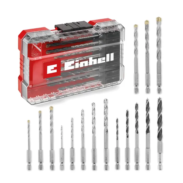 original-einhell-m-case-16-tlg-bohrer-set-holz-stein-und-metallbohrer-mit-e-6-3- image 1