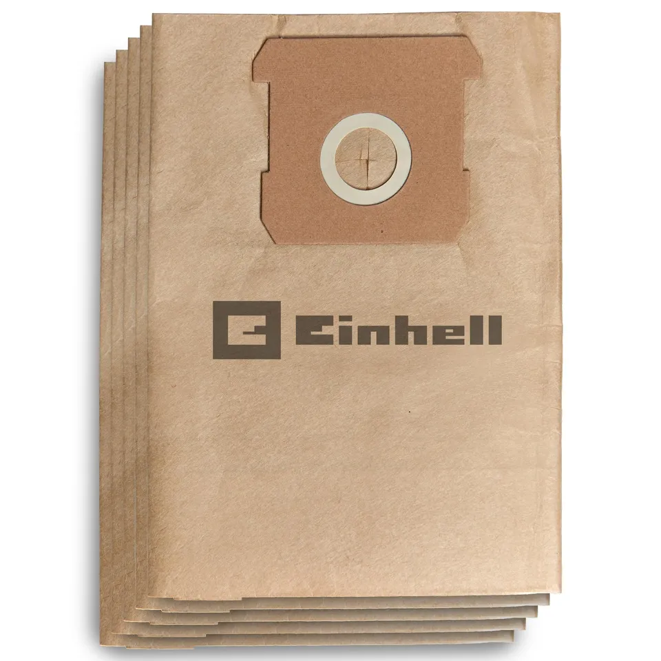 original-einhell-schmutzfangsack-set-15-l-5-tlg-papierfilterbeutel-f-r-nass-troc image 1