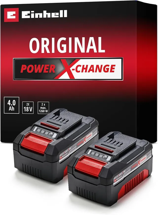 einhell-akku-twinpack-pxc-18-v-4-0-ah-2x-power-x-change-li-ion-akkus-im-set-mit- image 1