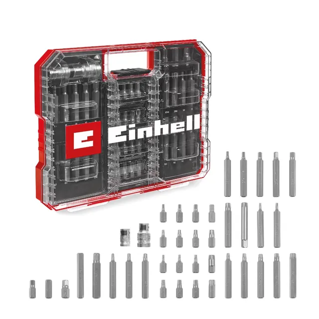 original-einhell-xl-case-40-teiliges-kfz-kraftbit-set-crv-stahlbits-mit-10-mm-se image 1