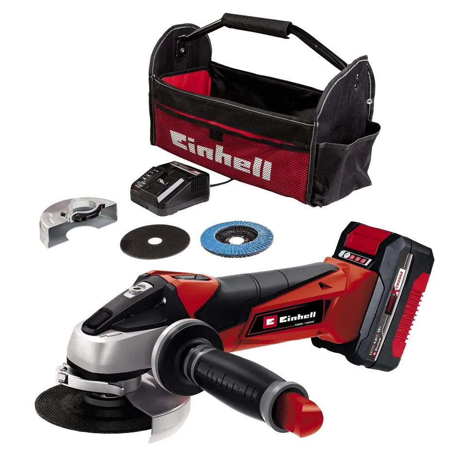 einhell-te-ag-18-115-li-kit-akku-winkelschleifer-power-x-change-18-v-115-mm-inkl image 1