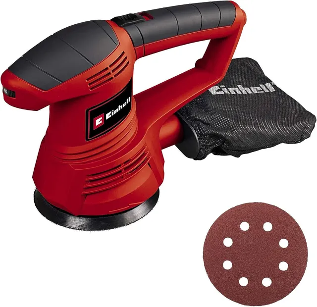 einhell-exzenterschleifer-tc-rs-38-e-380-w-mit-125-mm-schleifteller-und-drehzahl image 1