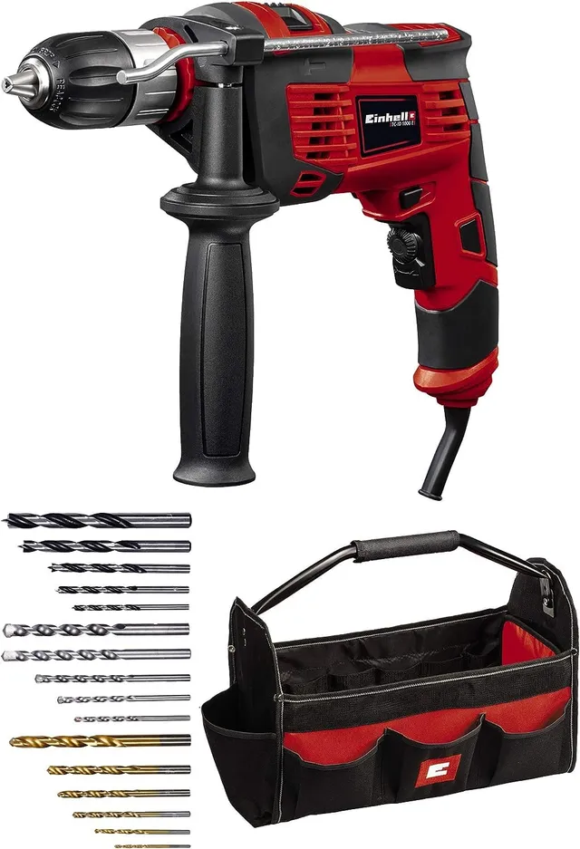 einhell-schlagbohrmaschinen-set-tc-id-1000-e-kit-1-010-w-schlagbohrmaschine-mit- image 1