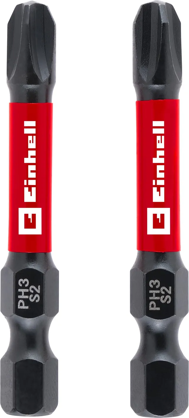 original-einhell-impact-bits-2-teilig-50-mm-ph3-s2-stahl-mit-torsionszone-und-c- image 1