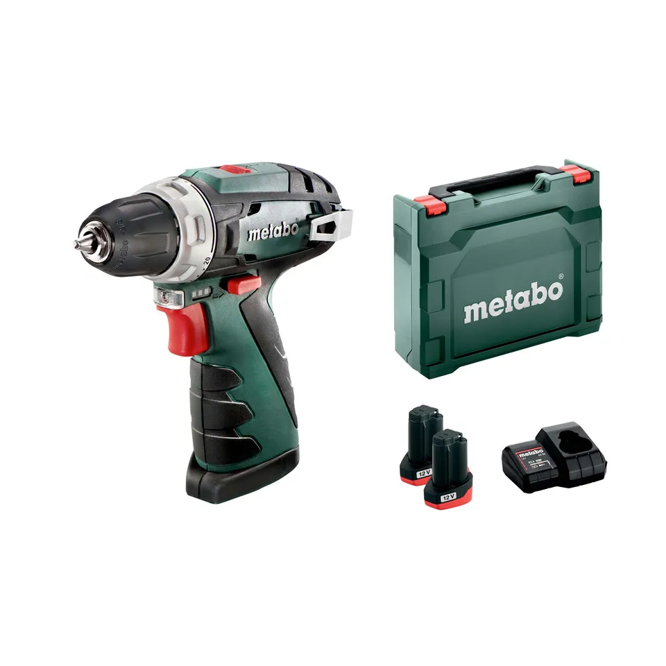 metabo-powermaxx-bs-basic-12-v-akku-bohrschrauber-2x-2-0-ah-akkus-ladeger-t-lc-1 image 1