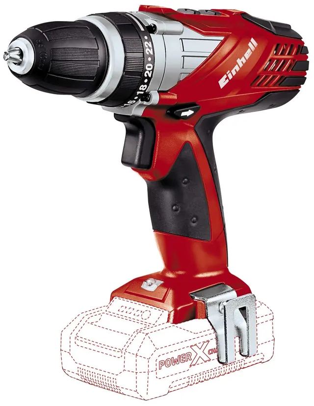 einhell-akkuschrauber-te-cd-18-li-power-x-change-18-v-bohrschrauber-2-gang-getri image 1