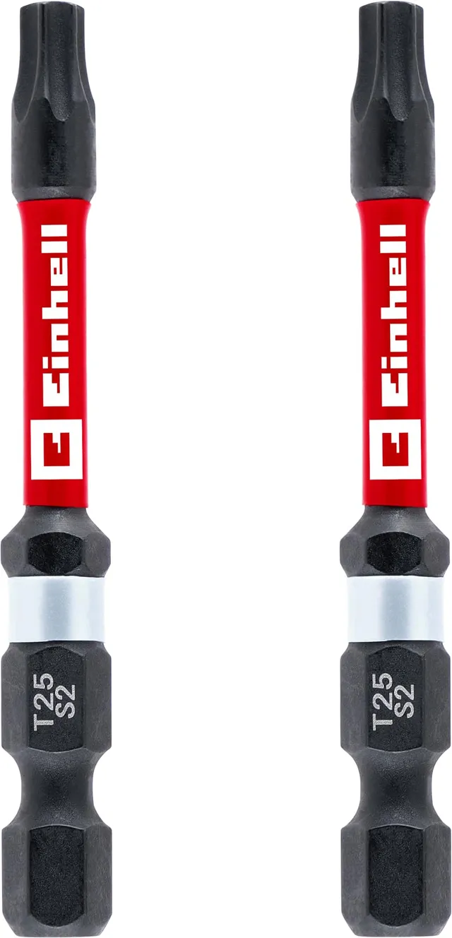 einhell-impact-bits-mit-doppel-torsion-2-tlg-60-mm-t25-s2-stahl-manganphosphatie image 1