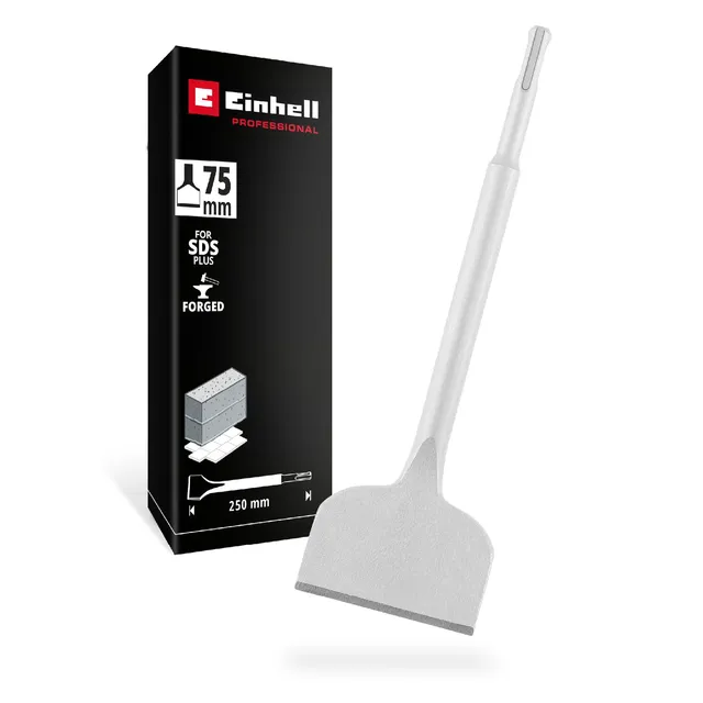 einhell-sds-plus-fliesenmei-el-75x250-mm-gekr-pft-mit-spatenkopf-aus-spezialstah image 1