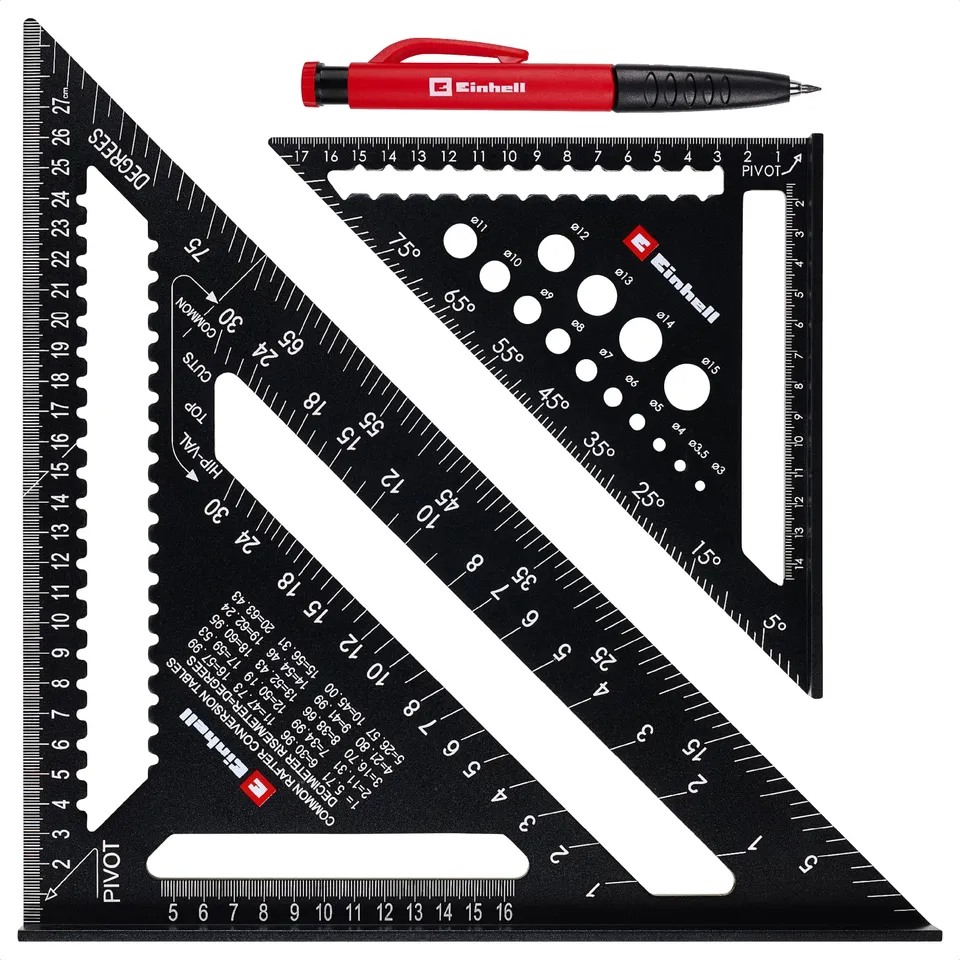 einhell-zimmermannswinkel-set-2-tlg-185-und-300-mm-gelaserte-mm-und-winkelskalen image 1