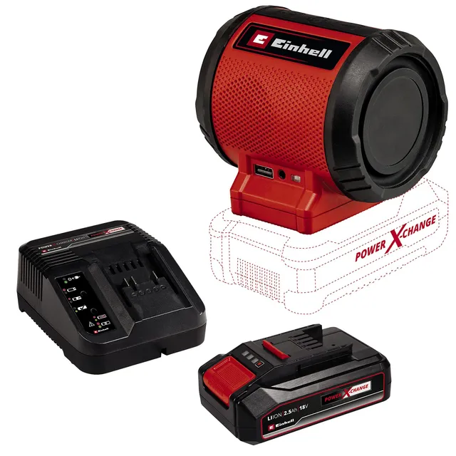 einhell-akku-lautsprecher-tc-sr-18-li-bt-power-x-change-18-v-bluetooth-5-0-10-m- image 1