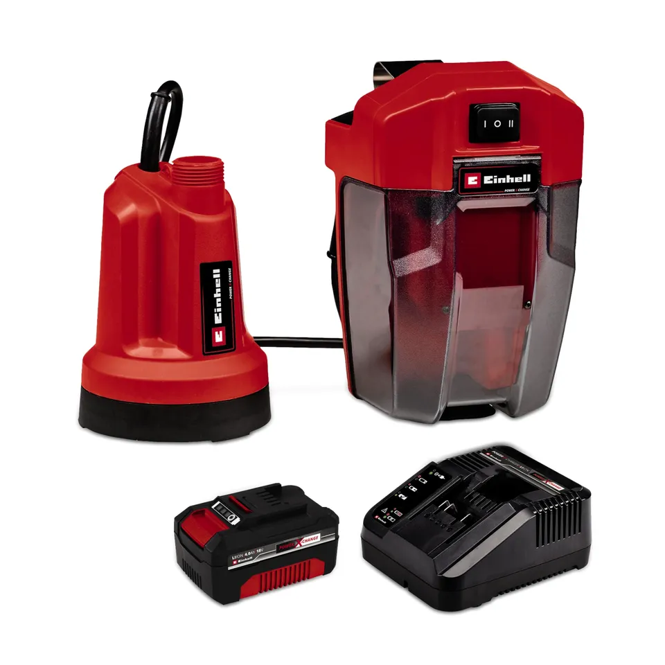 einhell-akku-klarwasserpumpe-ge-sp-18-ll-li-1x4-0-ah-power-x-change-18-v-4-500-l image 1