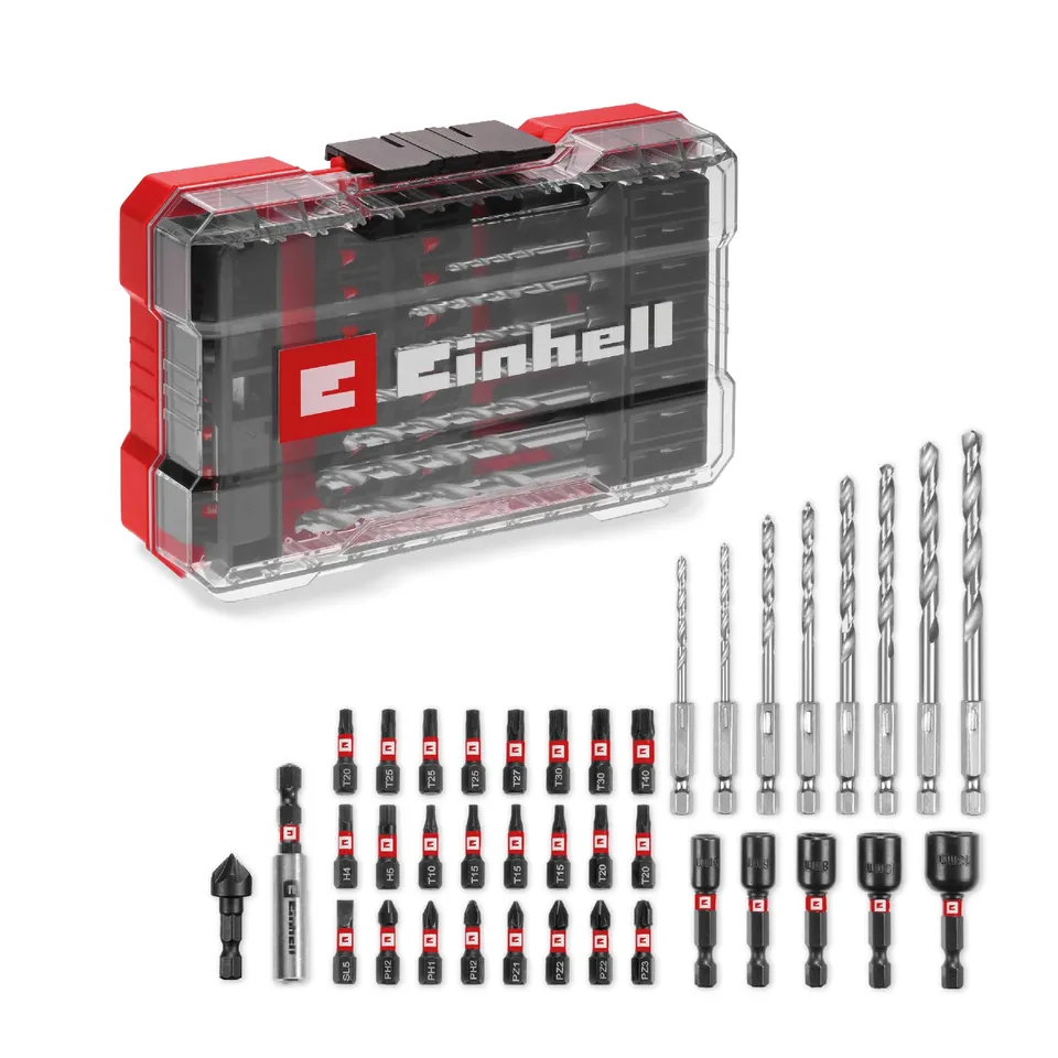 einhell-m-case-39-teiliges-schlagfestes-zubeh-r-set-25-mm-bits-hss-metallbohrer- image 1