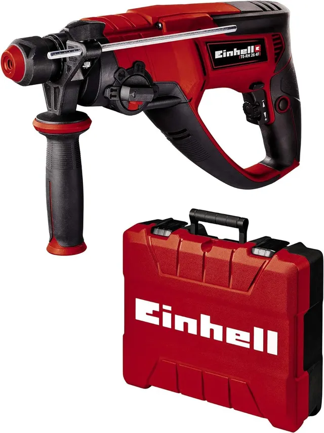 einhell-bohrhammer-te-rh-26-4f-800-w-2-6-joule-4-funktionen-bohren-hammerbohren- image 1