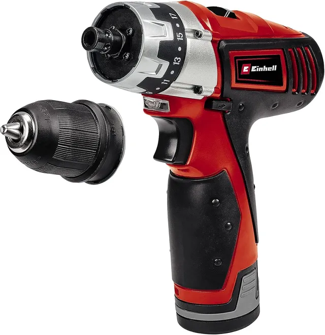 einhell-akku-bohrschrauber-tc-cd-12-li-12-v-1-3-ah-20-nm-18-drehmomentstufen-qui image 1