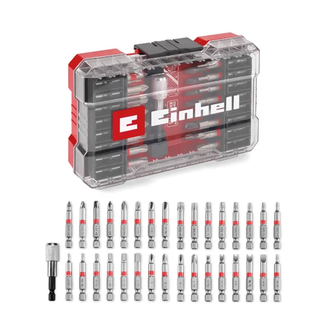 original-einhell-m-case-33-teiliges-bit-set-50-mm-bits-aus-s2-stahl-e-6-3-schaft image 1