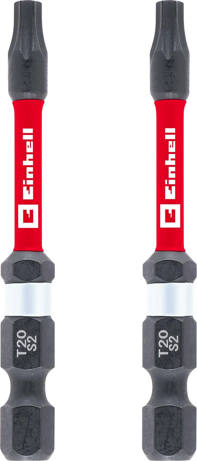 einhell-impact-bits-doppel-torsion-2-tlg-60-mm-t20-s2-stahl-set-mit-e-6-3-schaft image 1