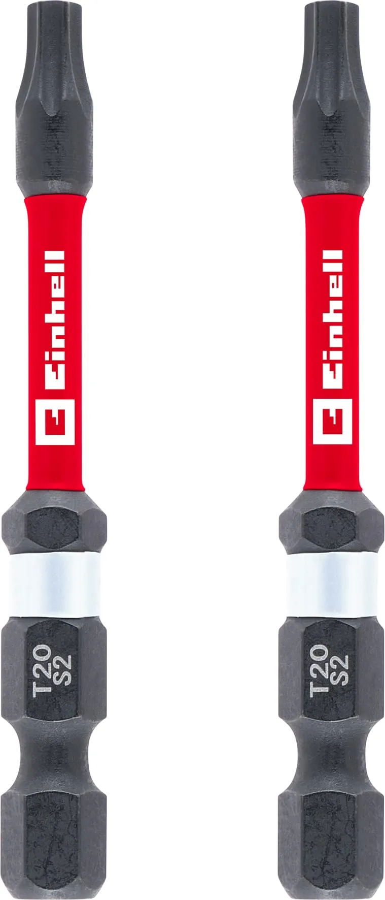 einhell-impact-bits-doppel-torsion-2-tlg-60-mm-t20-s2-stahl-set-mit-e-6-3-schaft image 1