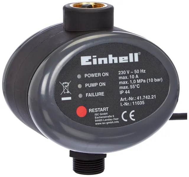 original-einhell-elektrischer-durchflussschalter-10-bar-pumpensteuerung-mit-r-ck image 1