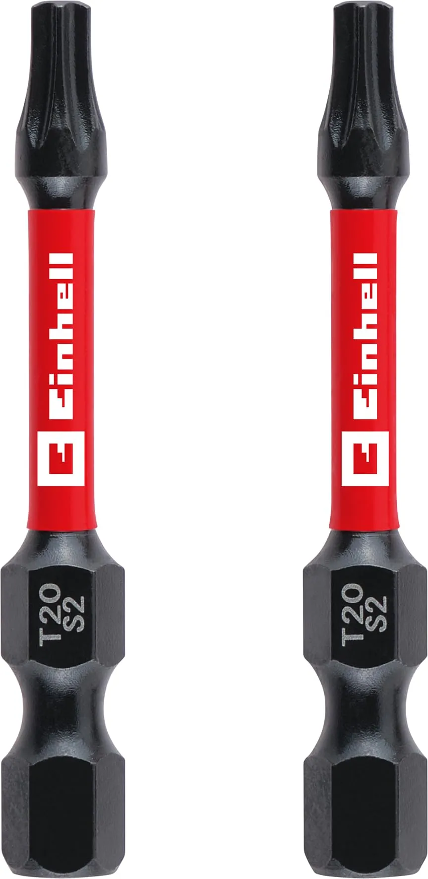 original-einhell-impact-bits-2-teilig-50-mm-t20-s2-stahl-mit-torsionszone-und-c- image 1