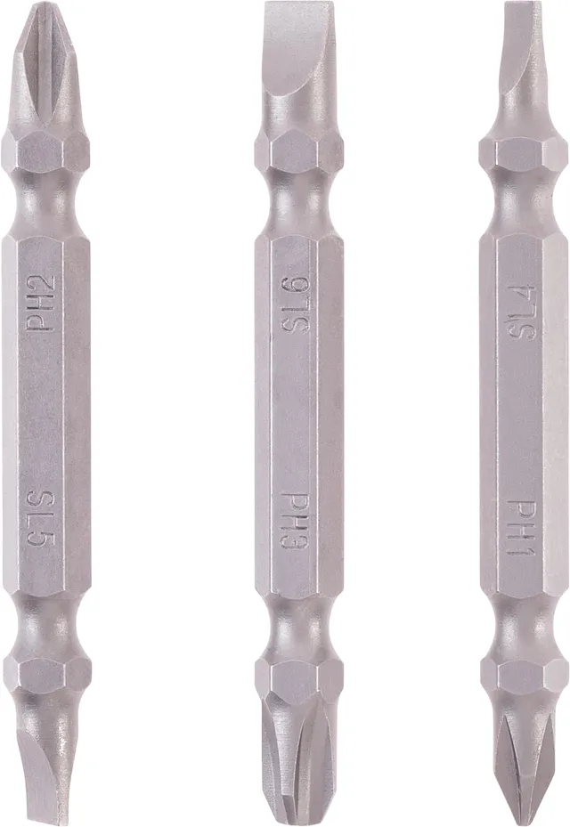 original-einhell-doppel-bit-set-3-tlg-65-mm-ph-sl-chrom-vanadium-e-6-3-schaft-do image 1