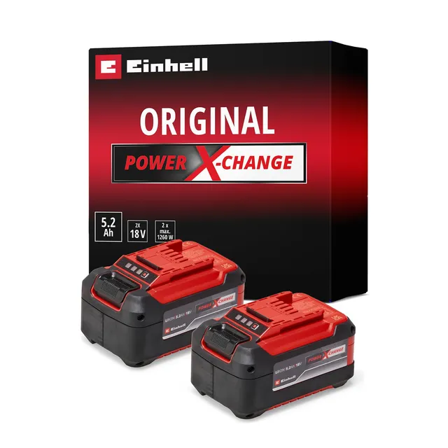 einhell-akku-pxc-twinpack-5-2-ah-power-x-change-2-18-v-li-ion-akkus-mit-twin-pac image 1